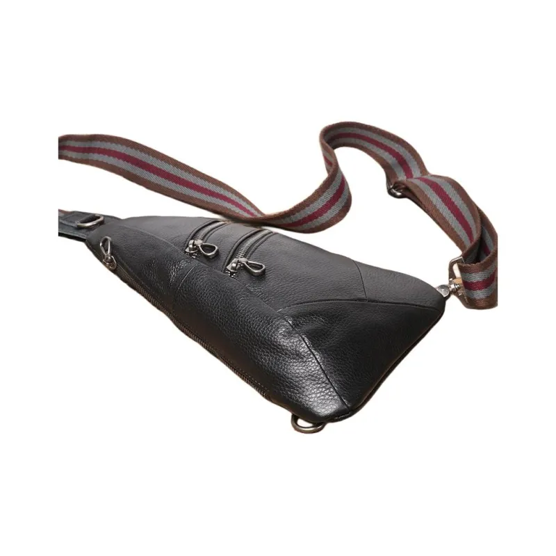 LARTIGENT Cow Leather Sling Bag Men's Black 1 / Black 2-5