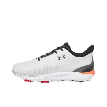 Under Armour Drive Fade Waterproof And Breathable Low Top Golf Shoes Men's Gray Black