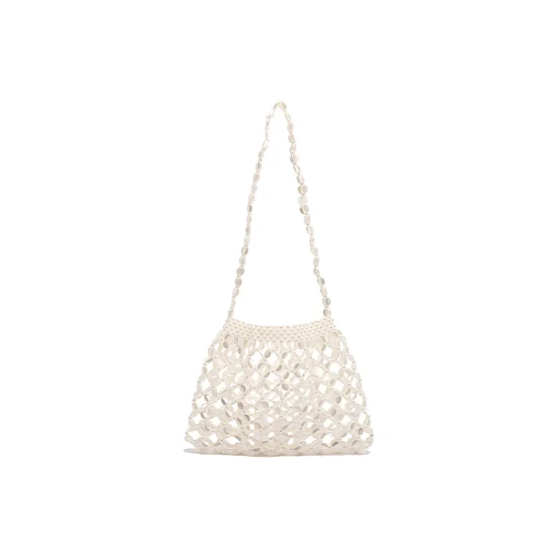 Yalu Acrylic Shoulder Bag Regular Women's White/Silver-1