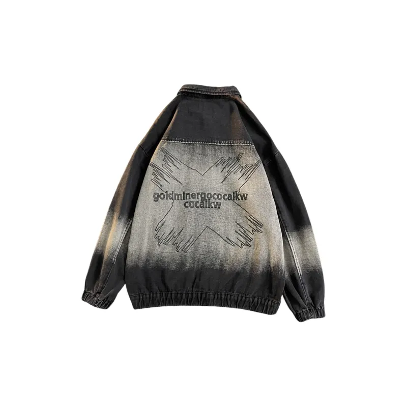 K411 Denim Jackets Unisex Black-1