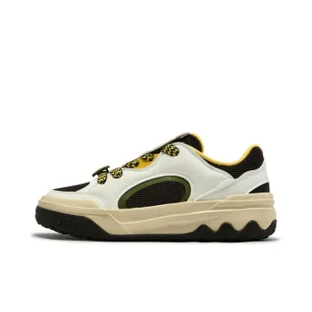 361° Shortbread Anti Slip Wear Resistant Low Top Skateboard Shoes Women's White Brown