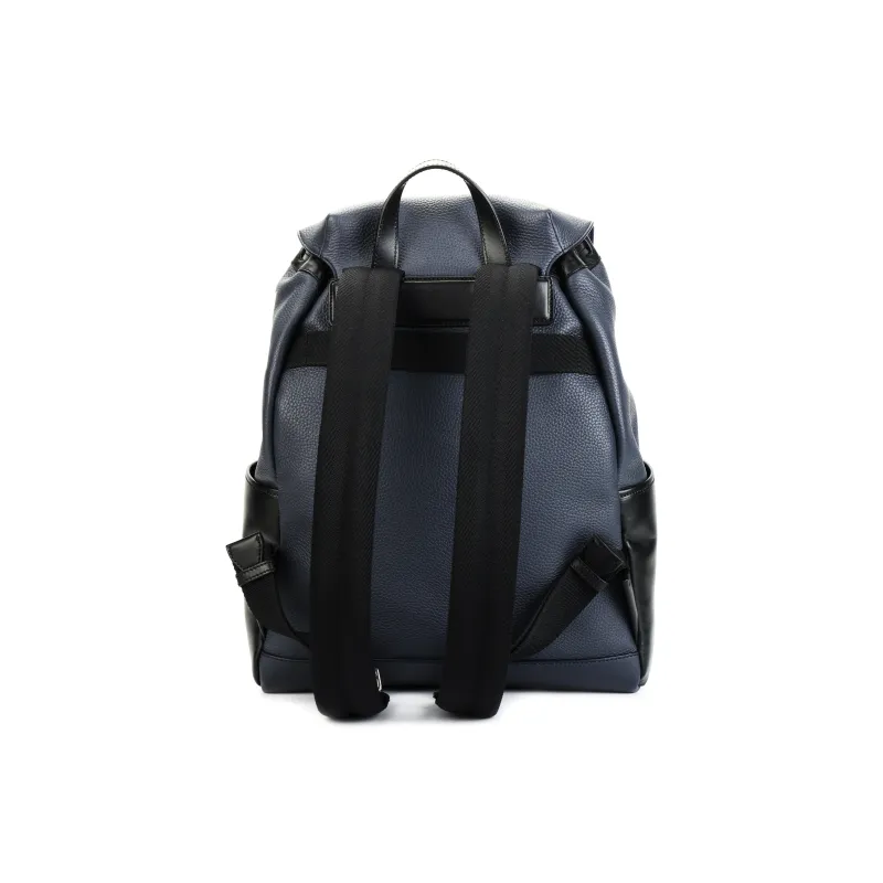 BALLY Grain Calfskin Backpack Men's Midnight Blue-2
