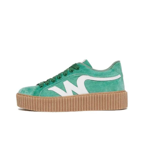 MaxMara Low Top Skateboard Shoes Women's Emerald Green
