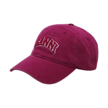 GANNI Logo embroidered Baseball Cap