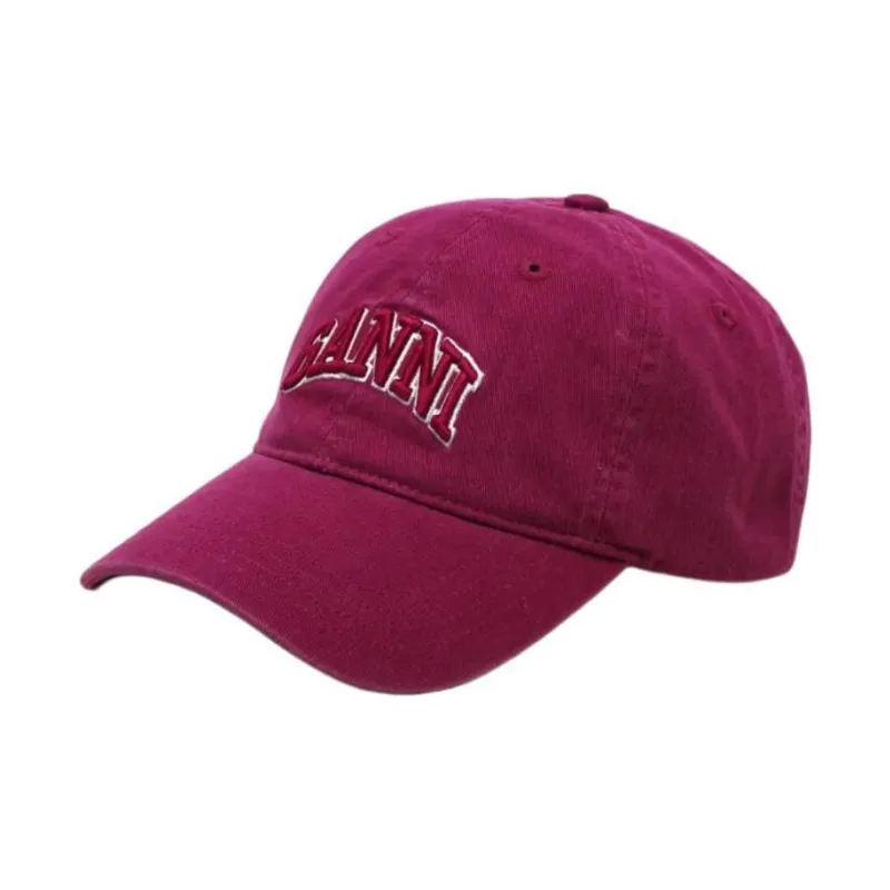 GANNI Logo embroidered Baseball Cap-0