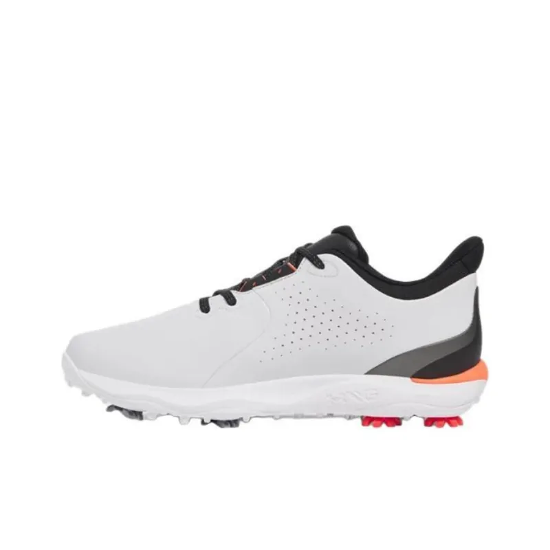 Under Armour Drive Fade Waterproof And Breathable Low Top Golf Shoes Men's Gray Black-1