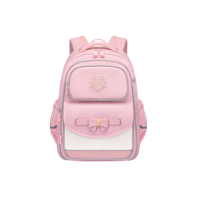 V.NINE Fabric Student Bag Regular Dream Pink/Starry Blue-1