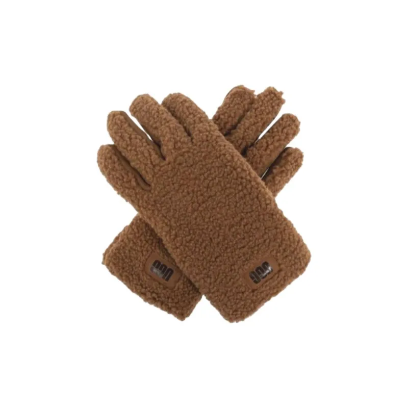 UGG UGGfluff Logo Patch Gloves-2