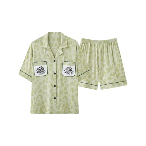XISHE Pajama Set Women's Light Green