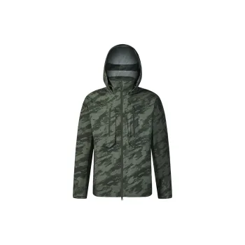 FILA Fitness Water-Resistant Windproof Wear-Resistant Warm Windbreaker Jacket Men's Withered Moss Green