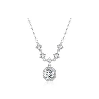 SHUIBEI S925 Sterling Silver, Synthetic Cubic Zirconia Necklaces Women's