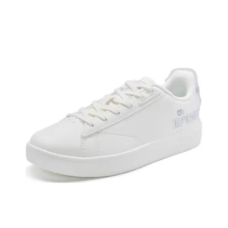 XTEP Cushioning Wear-Resistant Low-Top Skateboard Shoes Women's White-1