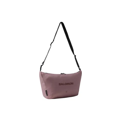 SALOMON Recycled Polyester Shoulder Bag, Crossbody Bag Unisex Plum