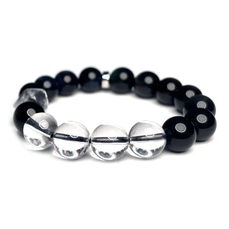 MOUNTAINS AND MANS Obsidian Bracelets Unisex-5
