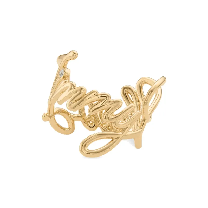 Jimmy Choo Logo Script Ring-0