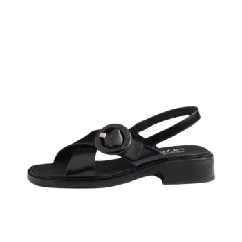 PRADA Brushed Strap Sandals Women's Black
