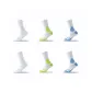 2 White+2 White Green+2 White Blue[6 Pack]