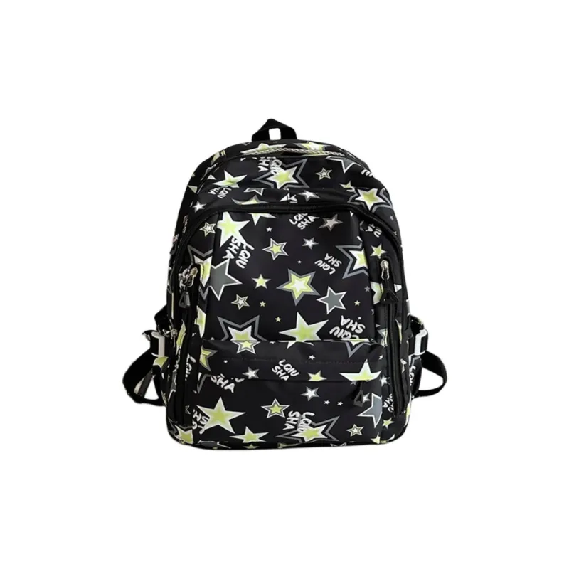 URBAN FOREST Polyester Backpack Unisex Purple/White/Black/Green/Blue/Pink-3