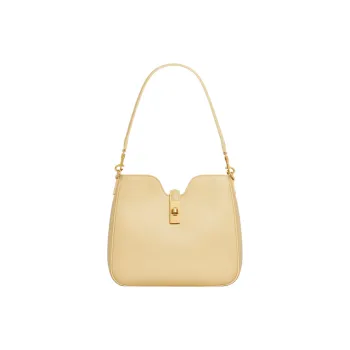 CELINE Calfskin Portable Crossbody Bag Shoulder Bag Small Size Women's Spring Yellow