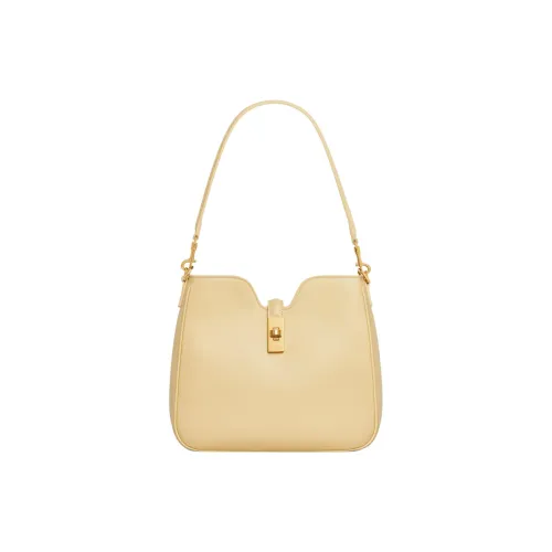CELINE Calfskin Portable Crossbody Bag Shoulder Bag Small Size Women's Spring Yellow