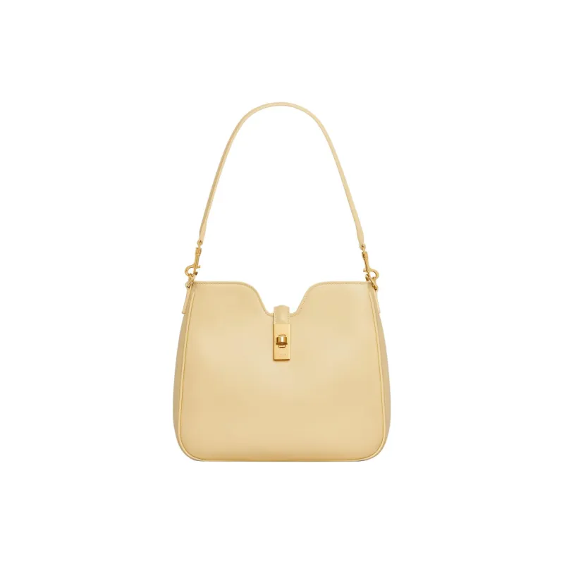 CELINE Calfskin Portable Crossbody Bag Shoulder Bag Small Size Women's Spring Yellow-0