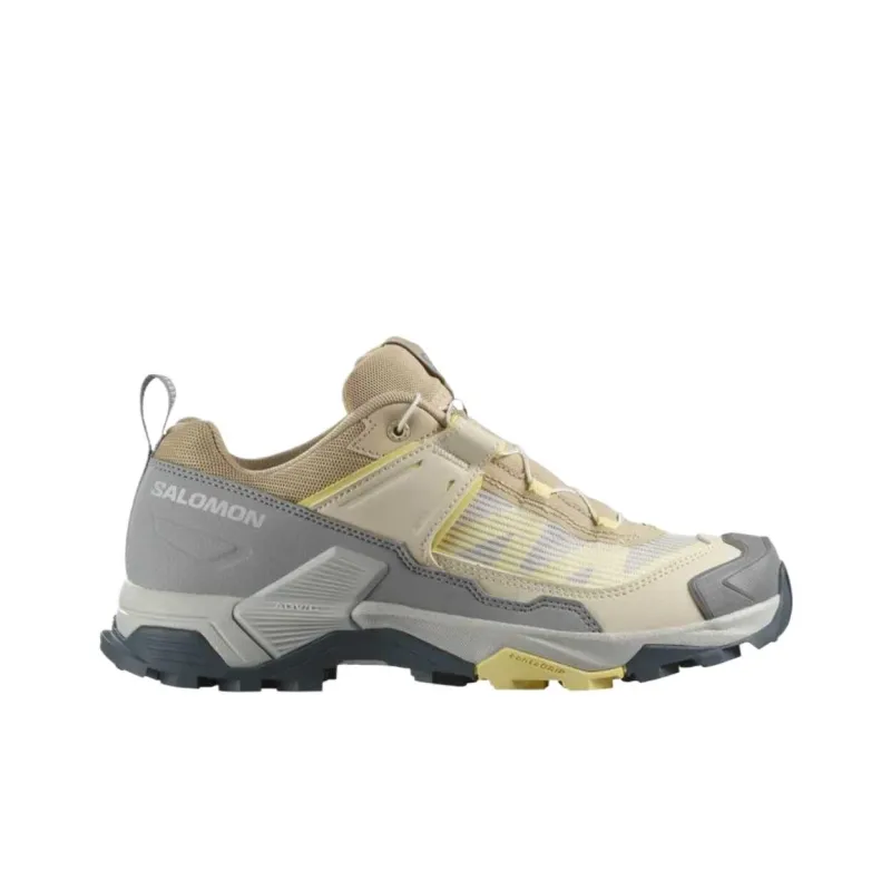 SALOMON X ULTRA 5 Breathable Low-Top Hiking Shoes Women's White Pepper-1