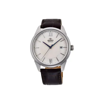 ORIENT Contemporary Collection Automatic Mechanical Movement Leather Watch Bands Watch 40mm Men's Watches White Dial