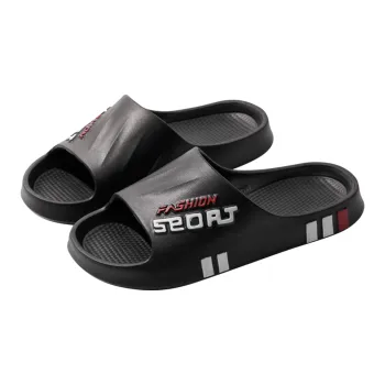 Ailise Slippers Black/White/Khaki