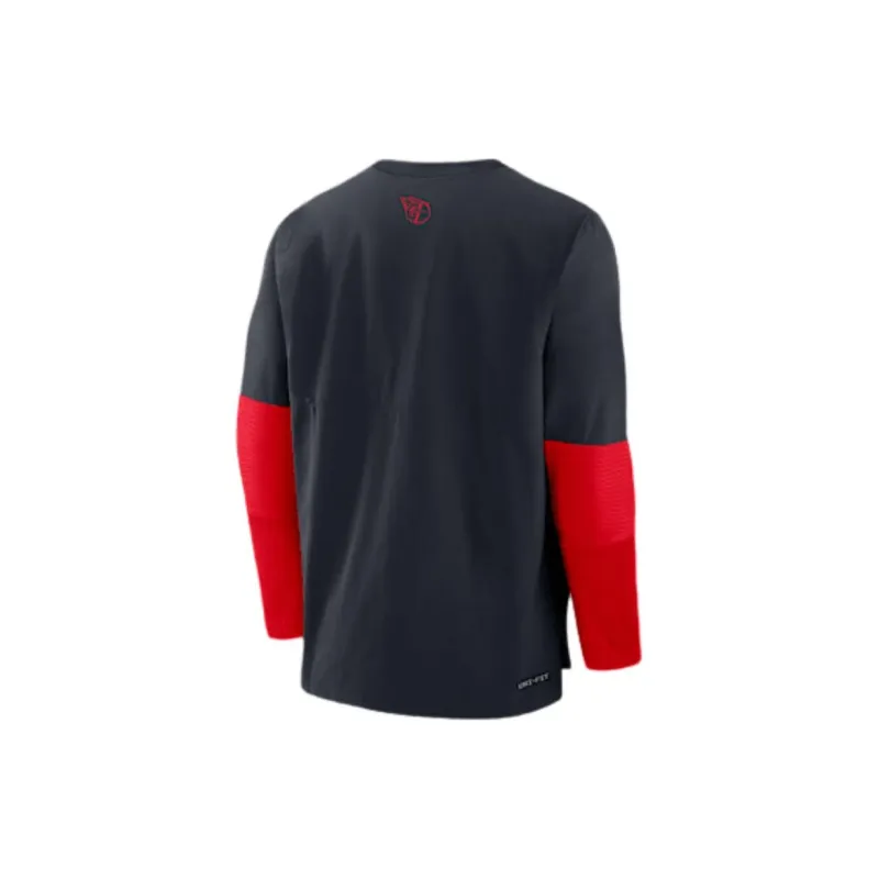 Nike Cleveland Guardians Authentic Collection Player Men's Nike Dri FIT Mlb Pullover Sweatshirt-1