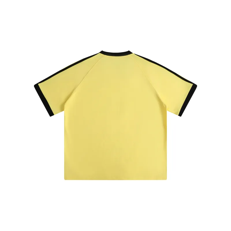 REDU T-Shirt Unisex White & Black Stripes-9