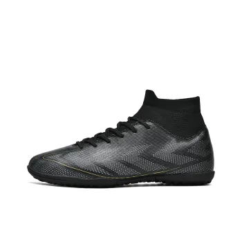 QIUTEXIONG FG Rubber Long Studs TF Rubber Broken Studs Cushioning Support Impact Resistant Soccer Shoes Unisex