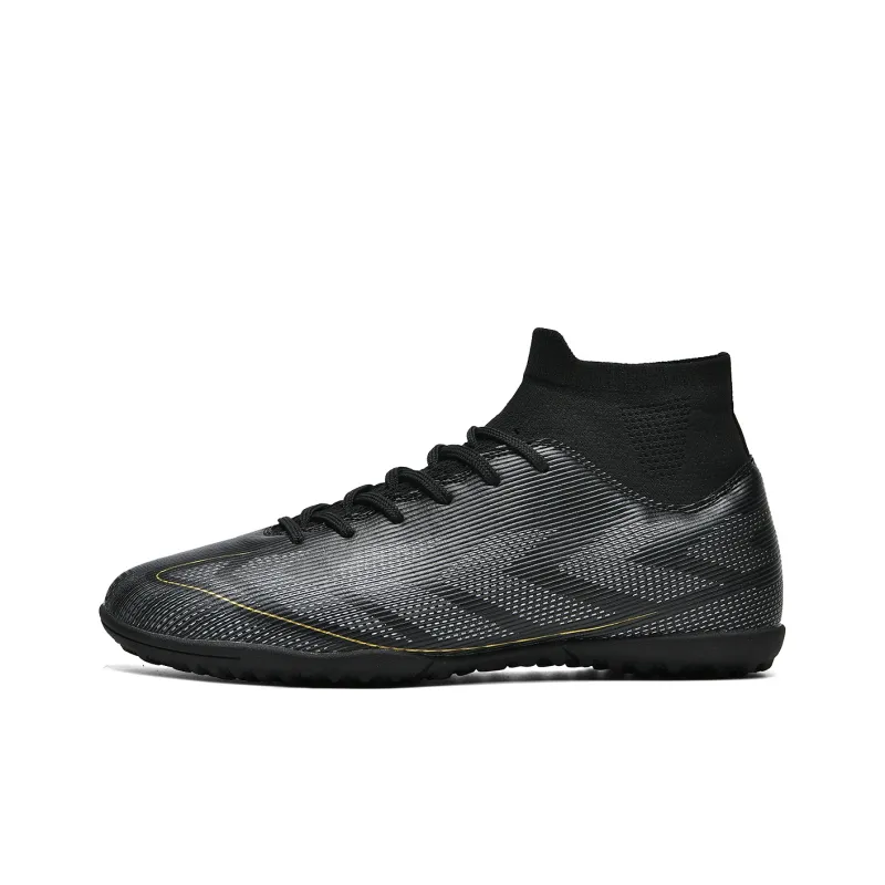 QIUTEXIONG FG Rubber Long Studs TF Rubber Broken Studs Cushioning Support Impact Resistant Soccer Shoes Unisex-0