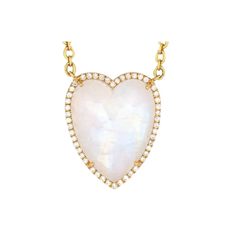 Irene Neuwirth 18K Yellow Gold Love Moonstone Necklace-1