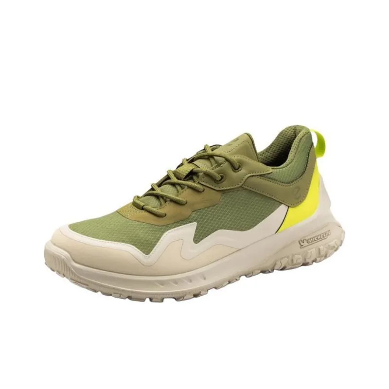 Ecco Otto Series Abrasion-Resistant Low-Top Hiking Shoes Men's Green-0