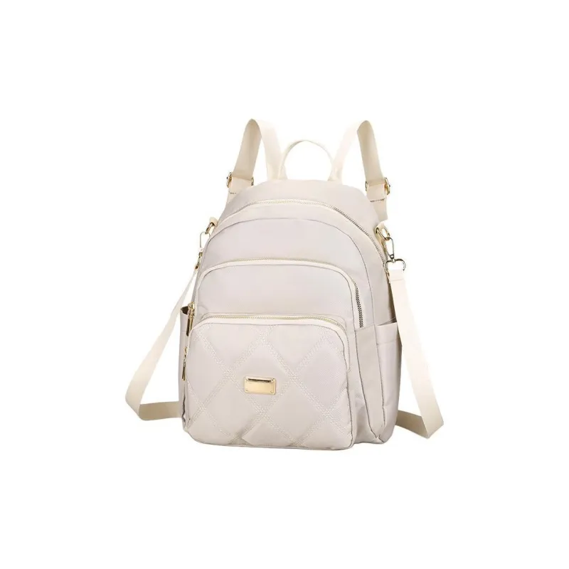 Yalu Oxford Backpack Regular Women's Silver/Black/Pink/Violet/Apricot-25
