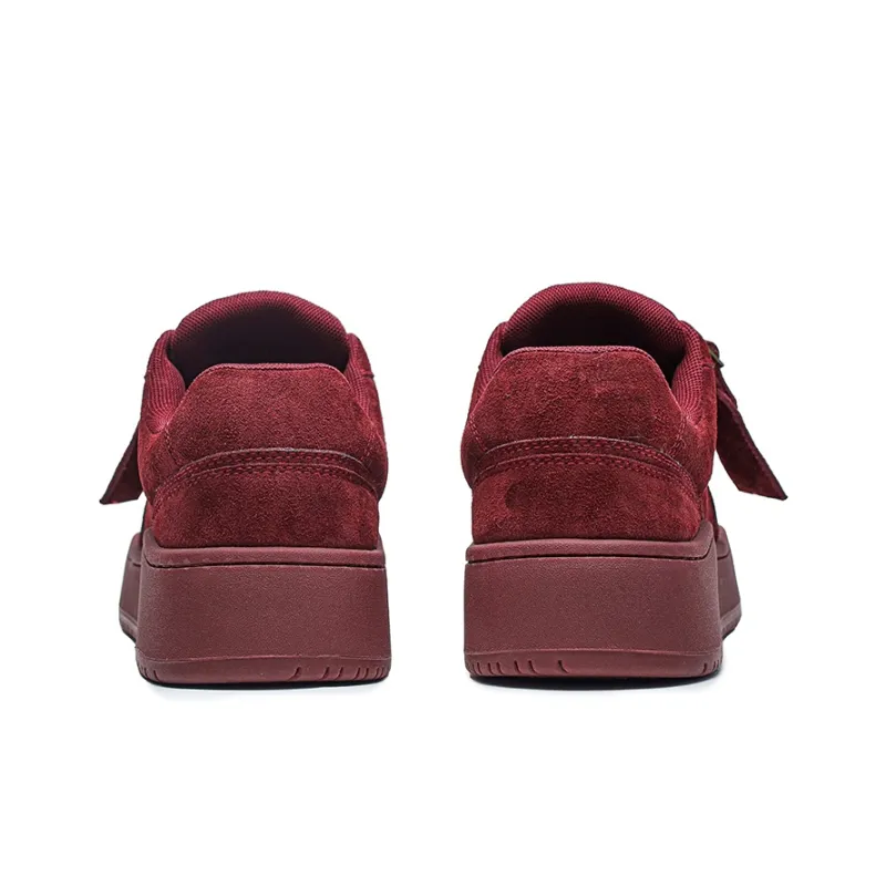 ESTEE GEEA Low Top Skateboard Shoes Unisex Burgundy-4