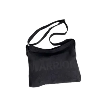 Warrior Canvas Canvas Bag Shoulder Bags Women's Black/Gray