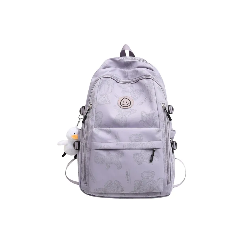Yalu Nylon Backpack Regular Unisex Multicolor-12