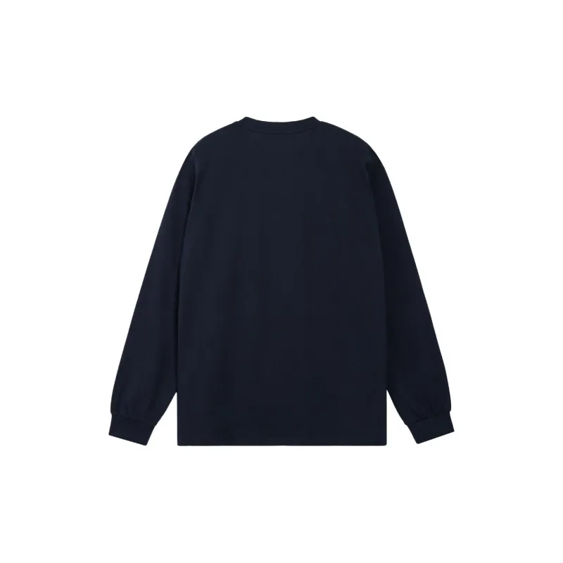 Rest&Recreation SS25 CREWNECK LONG SLEEVE T SHIRT T Shirt Men's NAVY/Marine Blue-1