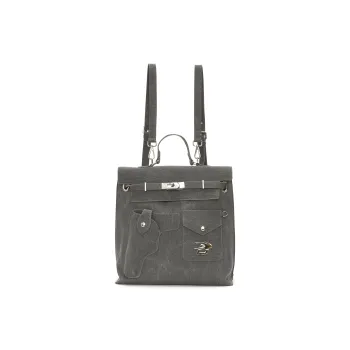BONSAI STUDIO Microfiber Backpack Regular Unisex Black
