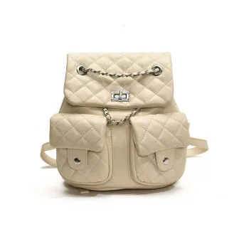 Yalu Pu Backpack Regular Women's Solid Color