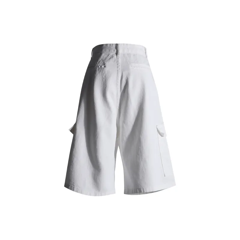 ZXZA Denim Shorts Women's White-1