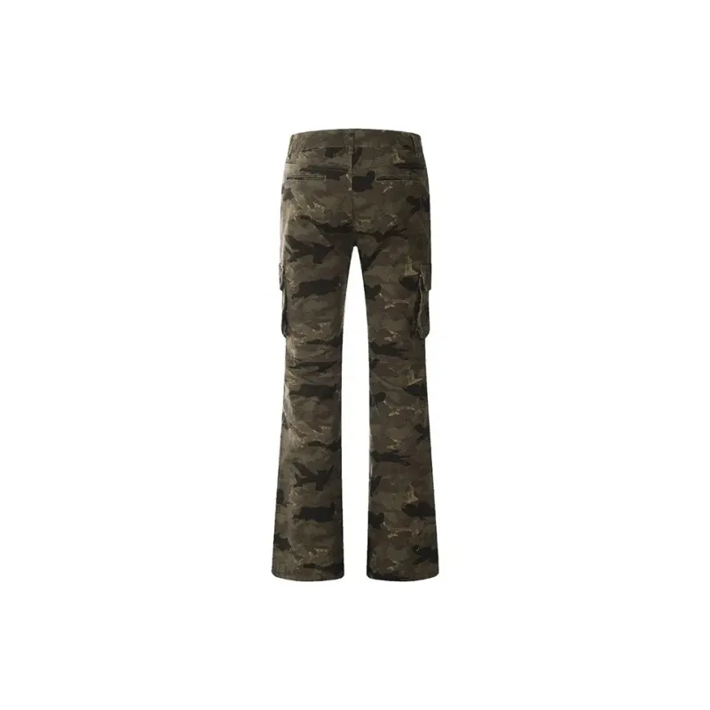 NEVER RULE Casual Pants Unisex Camouflage-4