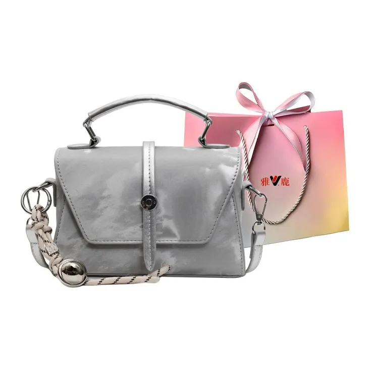 Yalu PU Shoulder Bag, Crossbody Bag, Handbag Women's Black/Pink/Ecru/Blue/Silver-28