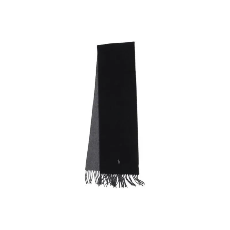 Polo Ralph Lauren Wool Nylon Wool Blend Knit Scarves Men's Black-3