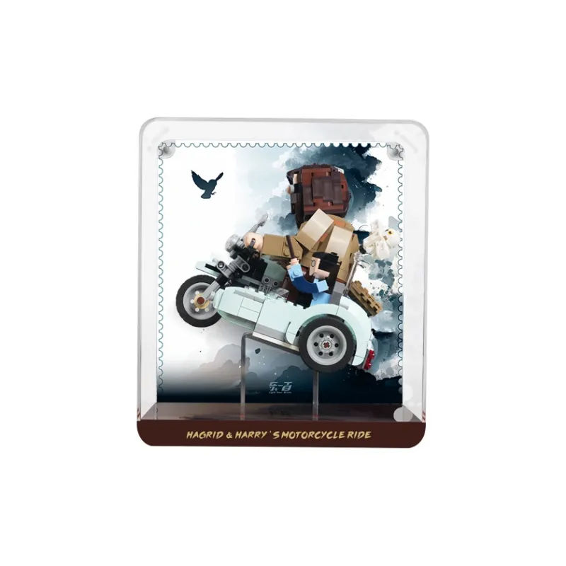 LIGHT YOUR BRICKS 76443 Hagrid And Harry's Motorcycle Journey Display Case Model Accessories-0