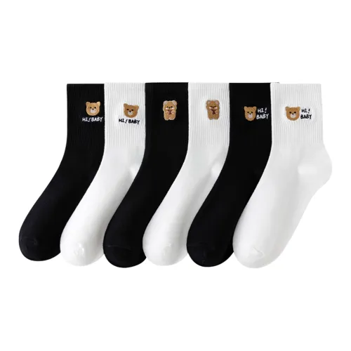 Caramella Mid Calf Socks Women's 6 Pack