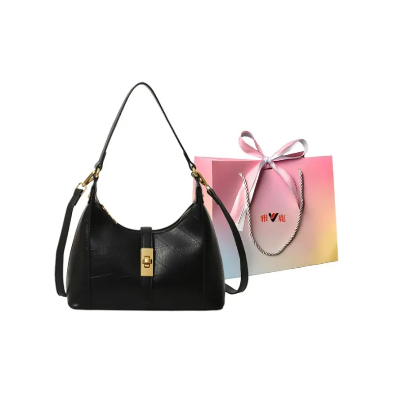 Yalu PU One Shoulder Handbag Crossbody Bag Regular Women's White/Pink/Green/Khaki/Black/Dark Khaki-35