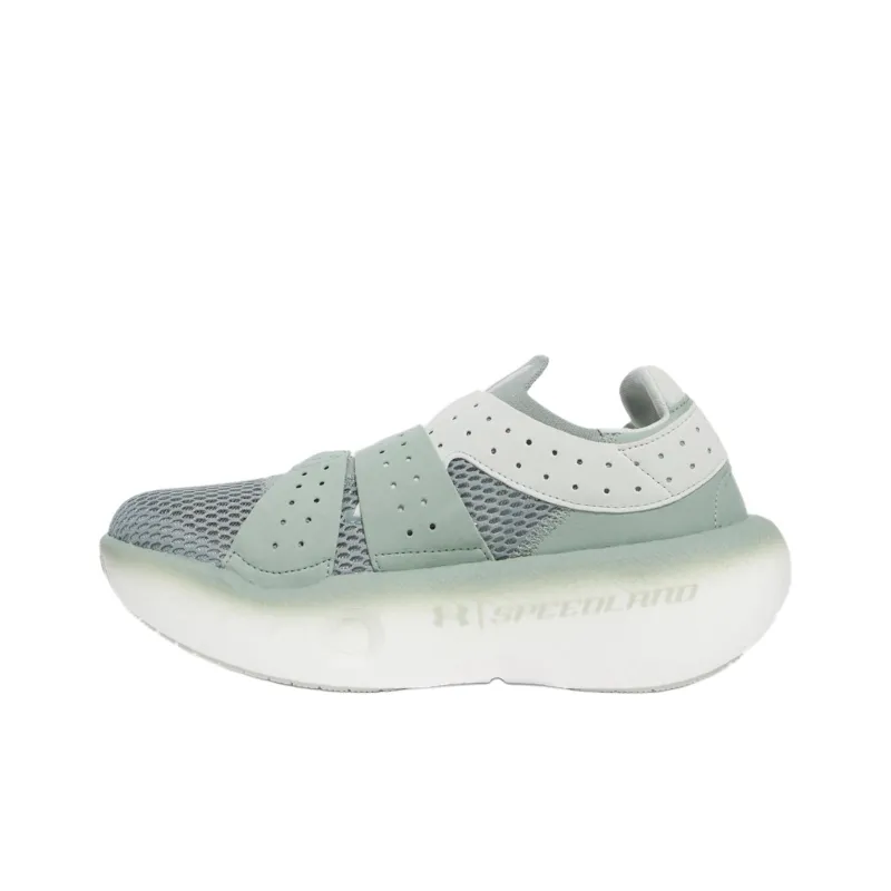 Speedland x Under Armour Cushioning And Breathable Low Top Running Shoes Unisex Green-1