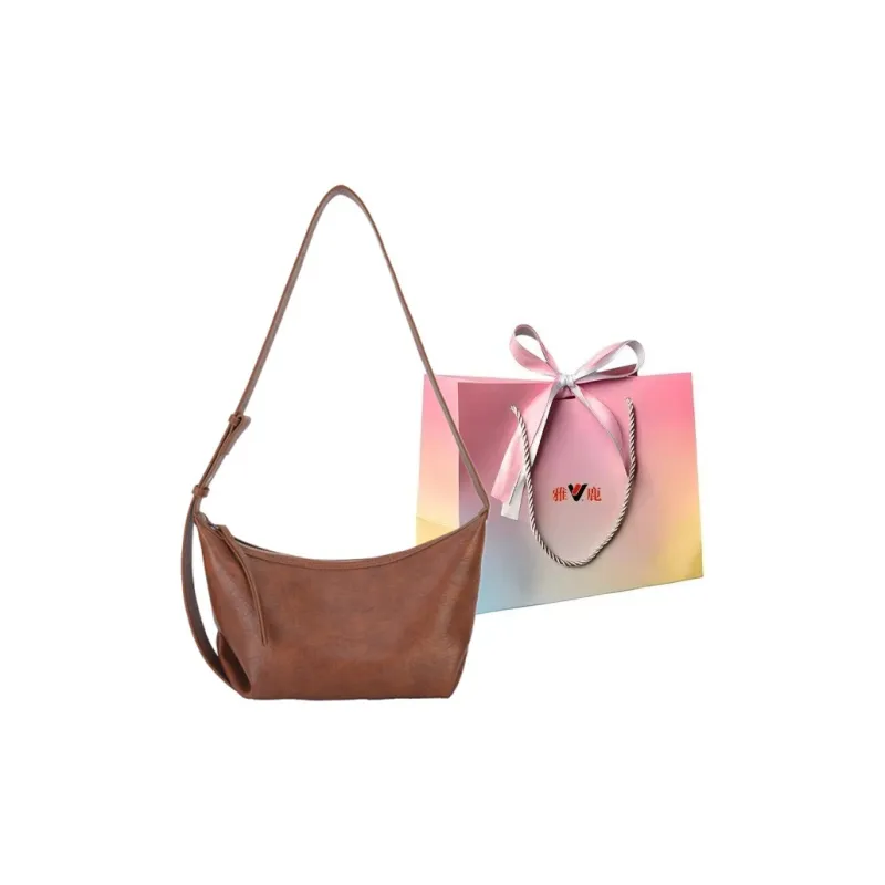 Yalu PU Shoulder Bag Women's Black/Brown/Gray/Red/White-5